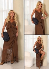 VESTIDO LONGO TULE 